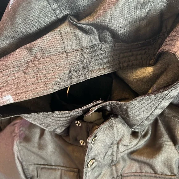 Calvin Klein winter Scuba black Jacket like New. Lined gray fleece. Extra warm - Picture 14 of 16